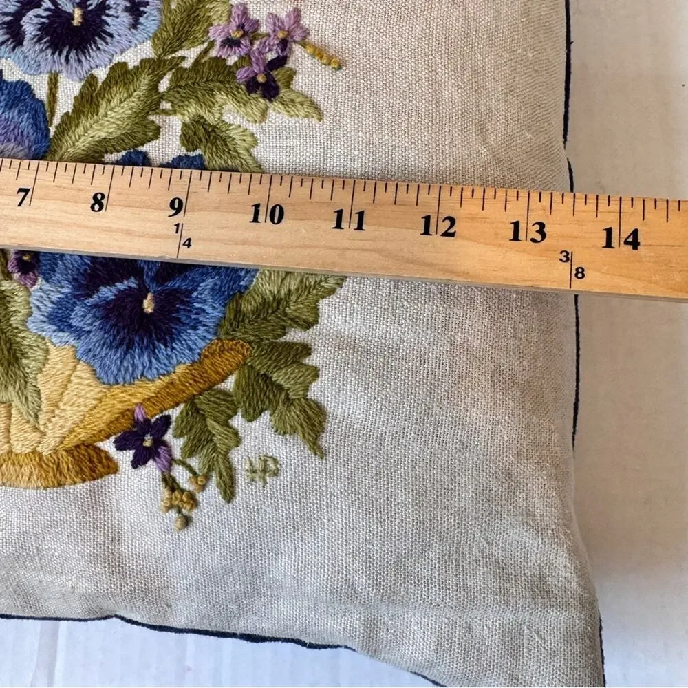 Vintage blue floral